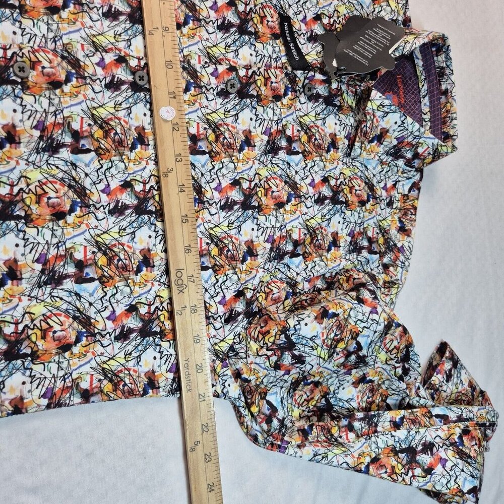 Visconti Black Button Down Long Sleeve Shirt Men’s Size S multicolor Flip Cuff 4 - Picture 8 of 9